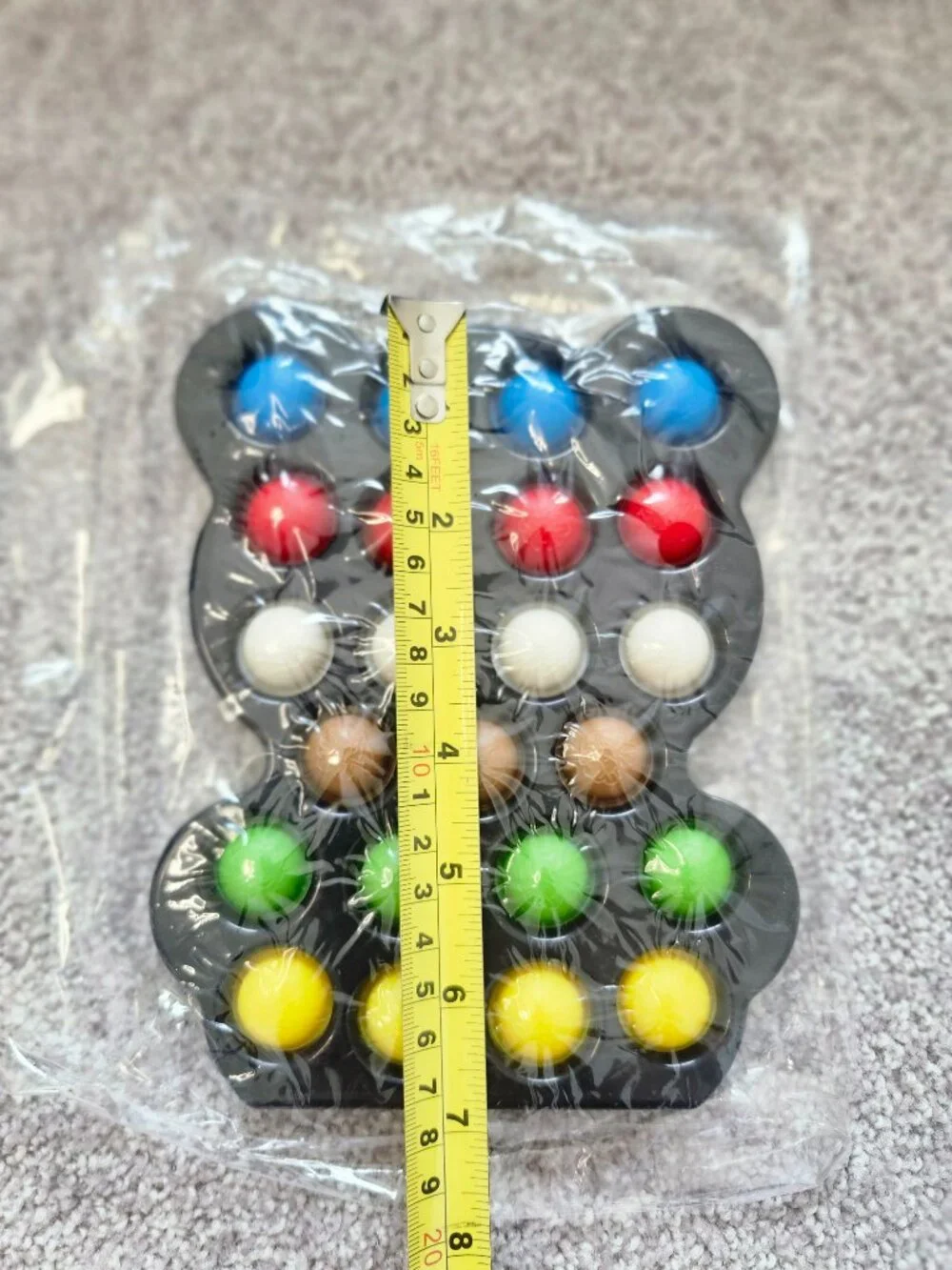 5 Large Bear Shaped Fidget Pop Its